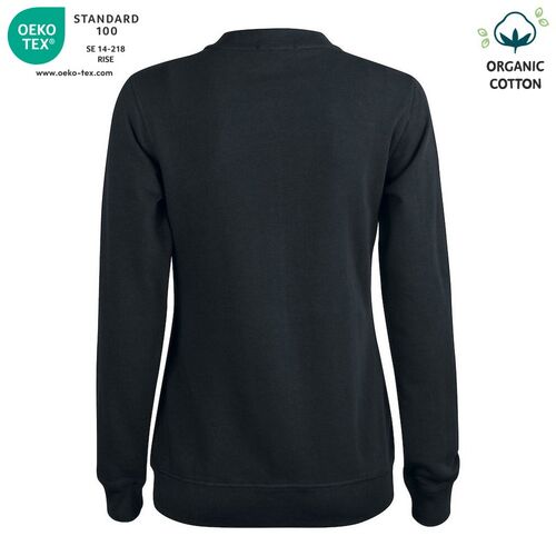 Sudadera Mod. ORGANIC COTTON CARDINGAN LADIES Negro (99) Talla L