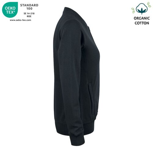 Sudadera Mod. ORGANIC COTTON CARDINGAN LADIES Negro (99) Talla L