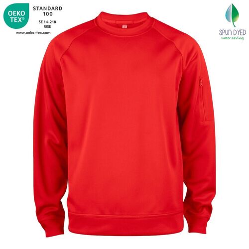 Sudadera Mod. BASIC ACTIVE ROUNDNECK Rojo (35) Talla 3XL