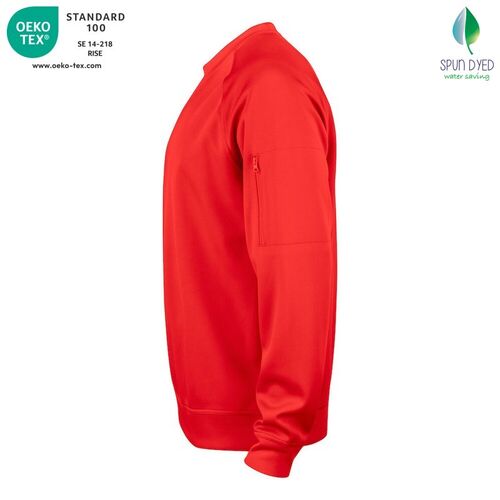 Sudadera Mod. BASIC ACTIVE ROUNDNECK Rojo (35) Talla 3XL