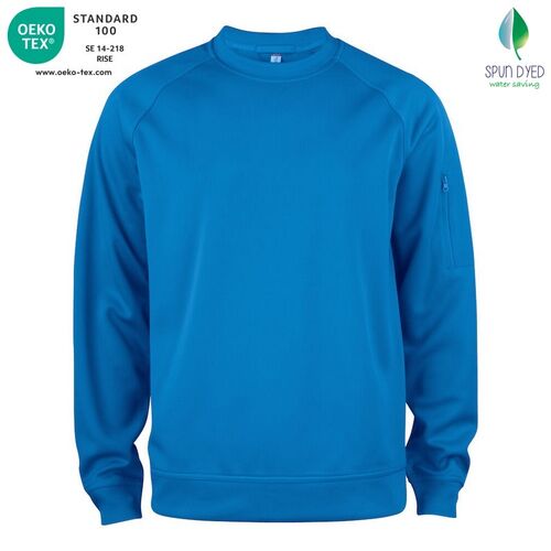 Sudadera Mod. BASIC ACTIVE ROUNDNECK Azul real (55) Talla L