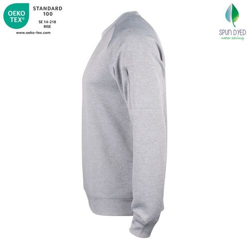 Sudadera Mod. BASIC ACTIVE ROUNDNECK Gris jaspeado (95) Talla L