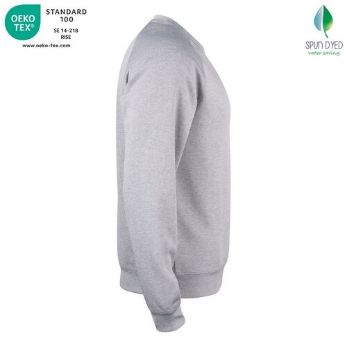 Sudadera Mod. BASIC ACTIVE ROUNDNECK Gris jaspeado (95) Talla L