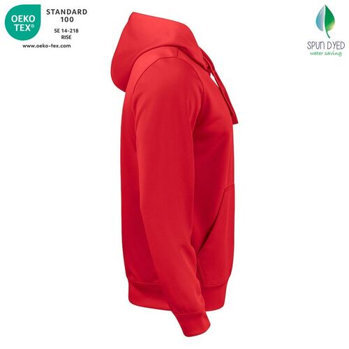 Sudadera Mod. BASIC ACTIVE HOODY Rojo (35) Talla 3XL