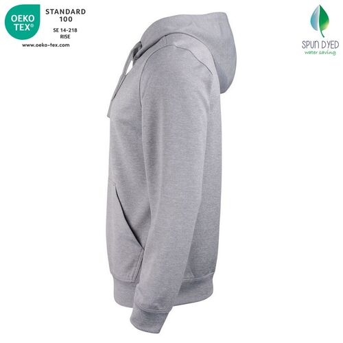 Sudadera Mod. BASIC ACTIVE HOODY Gris jaspeado (95) Talla XL