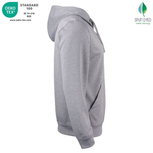 Sudadera Mod. BASIC ACTIVE HOODY Gris jaspeado (95) Talla XL