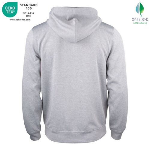 Sudadera Mod. BASIC ACTIVE HOODY FULL ZIP Gris jaspeado (95) Talla 4XL