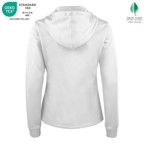 Sudadera Mod. BASIC ACTIVE HOODY FULL ZIP LADIES Blanco (00) Talla XS