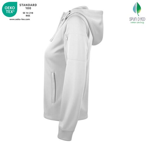 Sudadera Mod. BASIC ACTIVE HOODY FULL ZIP LADIES Blanco (00) Talla XS