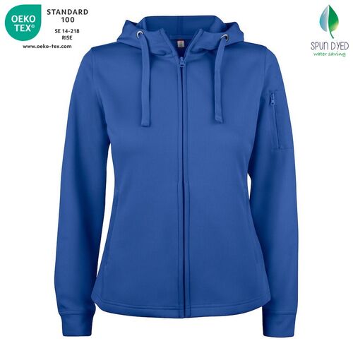 Sudadera Mod. BASIC ACTIVE HOODY FULL ZIP LADIES Azul real (55) Talla M