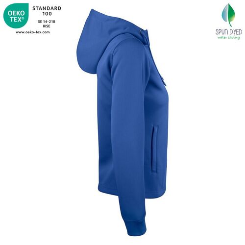 Sudadera Mod. BASIC ACTIVE HOODY FULL ZIP LADIES Azul real (55) Talla M