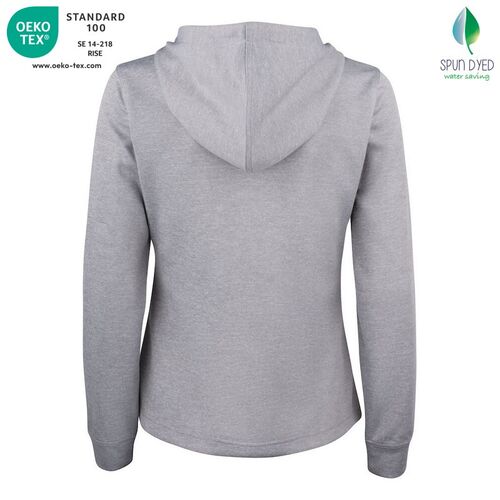 Sudadera Mod. BASIC ACTIVE HOODY FULL ZIP LADIES Gris jaspeado (95) Talla M