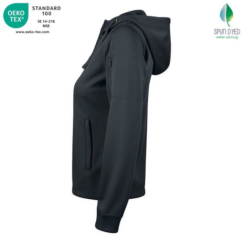 Sudadera Mod. BASIC ACTIVE HOODY FULL ZIP LADIES Negro (99) Talla M