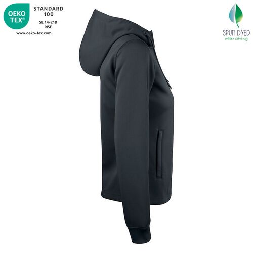 Sudadera Mod. BASIC ACTIVE HOODY FULL ZIP LADIES Negro (99) Talla M
