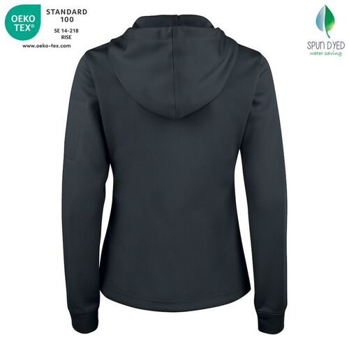 Sudadera Mod. BASIC ACTIVE HOODY FULL ZIP LADIES Negro (99) Talla XXL