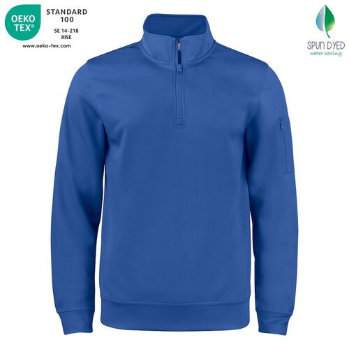 Sudadera Mod. BASIC ACTIVE HALF ZIP Azul real (55) Talla XS