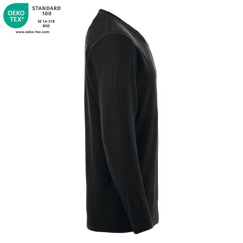 Jersey de cuello pico Mod. ASTON Negro (99) Talla XL