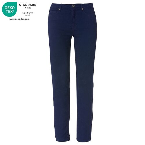 Pantaln elstico de mujer Mod. 5-POCKET STRETCH Azul oscuro (580) Talla L