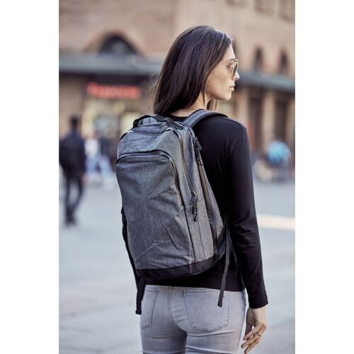 Mochila ejecutiva Mod. CITY BACKPACK 25 LITROS Antracita jaspeado (955) Talla nica