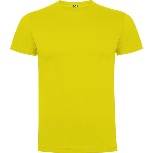 Camiseta de manga corta Mod. DOGO PREMIUM INFANTIL (03) Amarillo  Talla 3/4