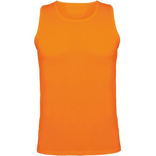 Camiseta técnica de tirantes Mod. ANDRE KIDS (223) Naranja Flúor Talla 9/10