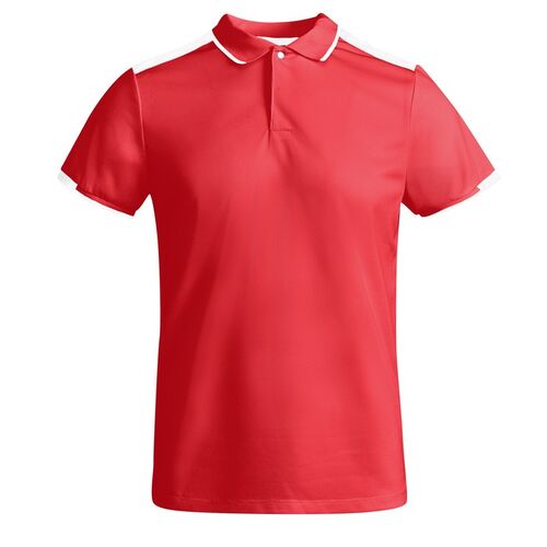 Polo tcnico bicolor Mod. TAMIL (60/01) Rojo / Blanco Talla S