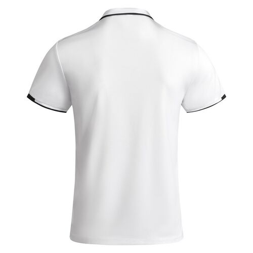 Polo tcnico bicolor Mod. TAMIL (01/02) Blanco/Negro Talla S