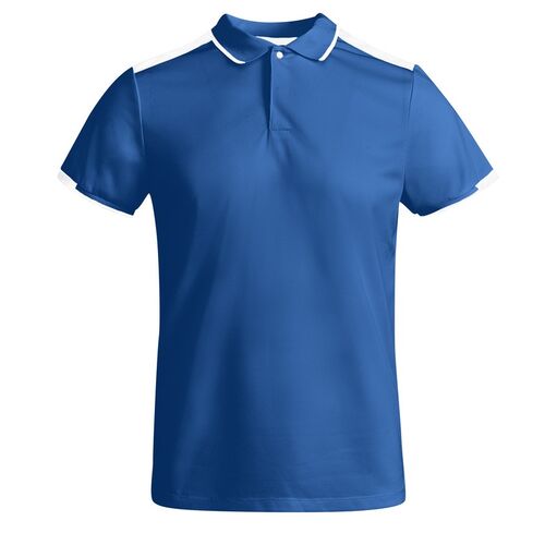 Polo técnico bicolor Mod. TAMIL (05/01) Azul Royal / Blanco Talla XXL