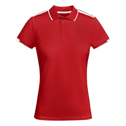 Polo tcnico bicolor Mod. TAMIL WOMAN (60/01) Rojo / Blanco Talla L