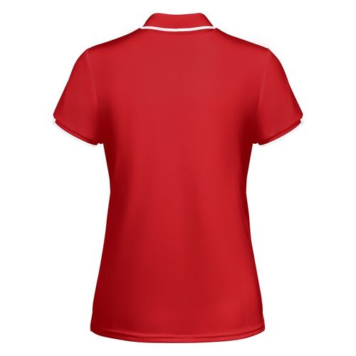 Polo tcnico bicolor Mod. TAMIL WOMAN (60/01) Rojo / Blanco Talla L