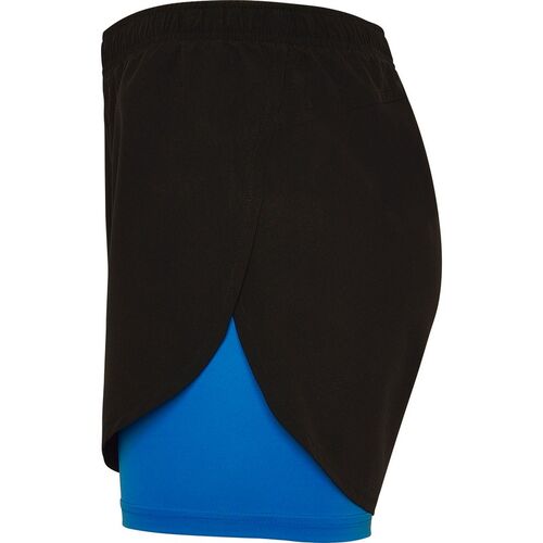 Pantalón corto con malla interior Mod. LANUS (02/05) Negro / Azul Royal Talla S