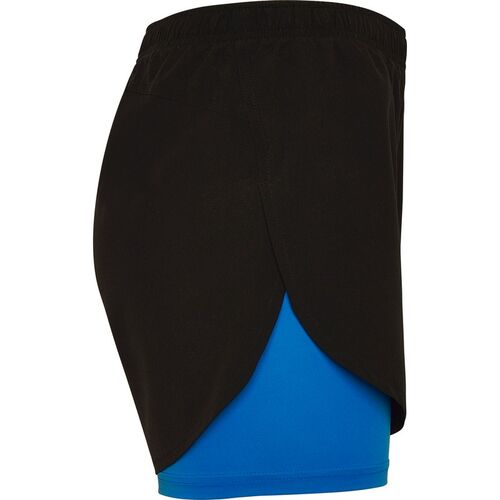 Pantaln corto con malla interior Mod. LANUS (02/05) Negro / Azul Royal Talla S