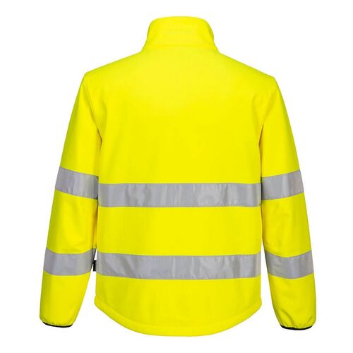Softshell de 2 capas de alta visibilidad Mod. PW2 Amarillo Fluor / Negro Talla S