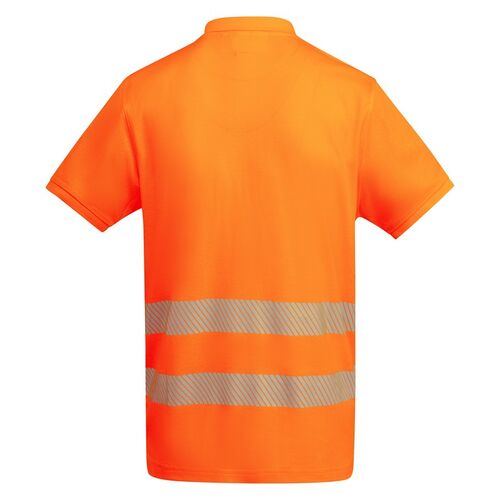 Polo de alta visibilidad con algodn Mod. ATRIO (223) Naranja Flor Talla S