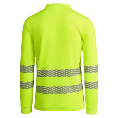 Polo de alta visibilidad con algodón Mod. ATRIO LS (221) Amarillo Flúor Talla M