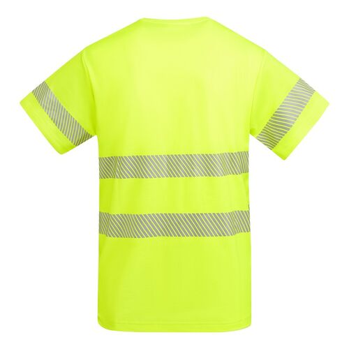 Camiseta de alta visibilidad con algodón Mod. TAURI (221) Amarillo Flúor Talla S