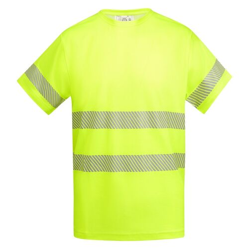 Camiseta de alta visibilidad con algodón Mod. TAURI (221) Amarillo Flúor Talla 3XL