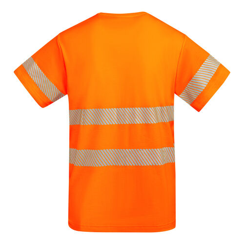 Camiseta de alta visibilidad con algodn Mod. TAURI (223) Naranja Flor Talla L