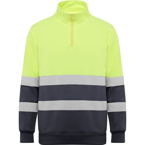 Sudadera de alta visibilidad Mod. SPICA Plomo/Amarillo Fluor (23/221) Talla S