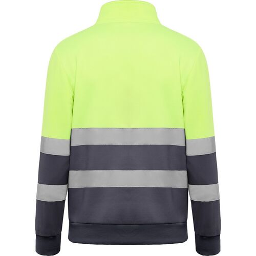 Sudadera de alta visibilidad Mod. SPICA Plomo/Amarillo Fluor (23/221) Talla S