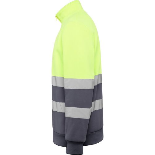 Sudadera de alta visibilidad Mod. SPICA Plomo/Amarillo Fluor (23/221) Talla S