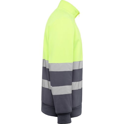 Sudadera de alta visibilidad Mod. SPICA Plomo/Amarillo Fluor (23/221) Talla S