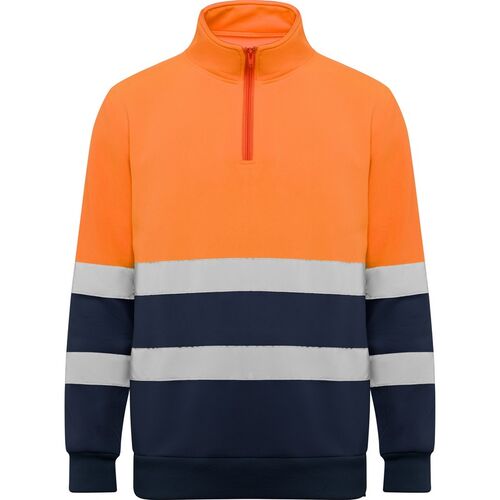 Sudadera de alta visibilidad Mod. SPICA Marino/Naranja Fluor (55/223) Talla XL