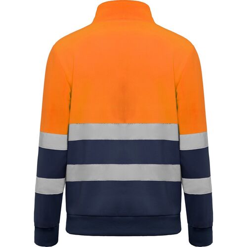 Sudadera de alta visibilidad Mod. SPICA Marino/Naranja Fluor (55/223) Talla XL