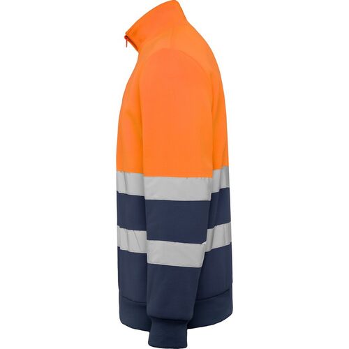 Sudadera de alta visibilidad Mod. SPICA Marino/Naranja Fluor (55/223) Talla XL