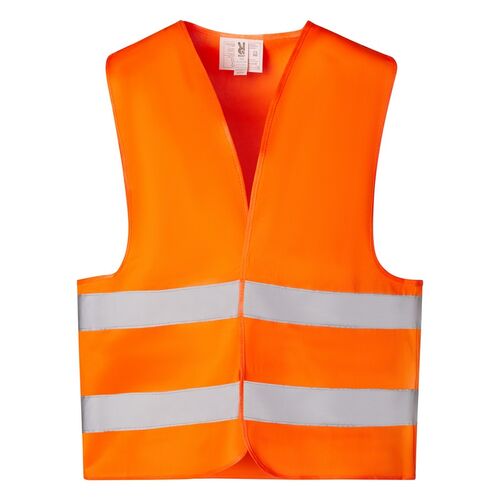 Chaleco básico de alta visibildiad Mod. SIRIO  (223) Naranja Flúor Talla M/L