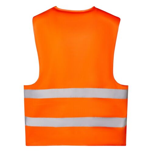 Chaleco básico de alta visibildiad Mod. SIRIO  (223) Naranja Flúor Talla M/L