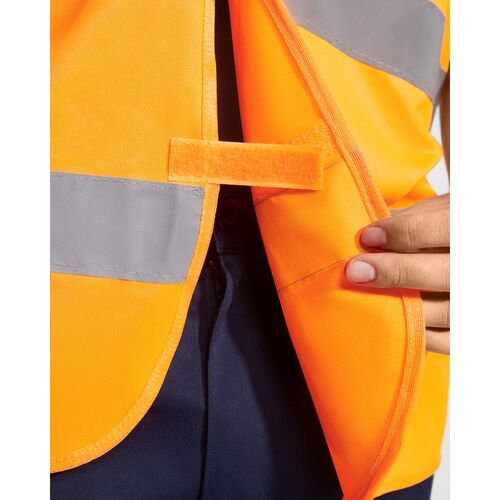 Chaleco básico de alta visibildiad Mod. SIRIO  (223) Naranja Flúor Talla M/L