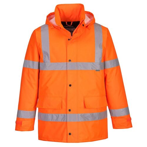 Parka de alta visibilidad Mod. TRAFFIC Naranja Fluor Talla XS