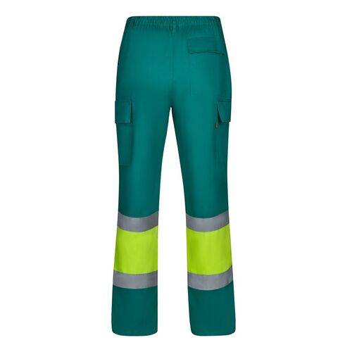 Pantalón de alta visibilidad básico Amarillo Fluor / Verde Talla XXL